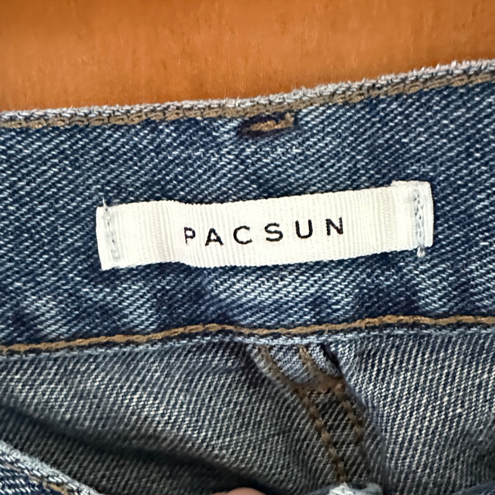 PacSun Ultra High Rise Slim Button Fly Ripped Jeans 27 - Picture 2 of 8
